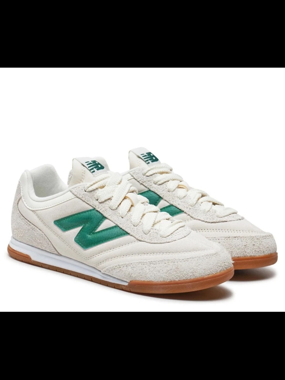New Balance RC42 White Green Suede Sneakers Women’s Size 6.5 EU 39.5 - Picture 7 of 11